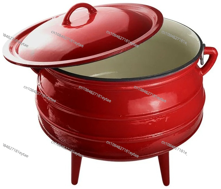 Camping Cooking Dutch Oven - Olla Potjie de hierro fundido esmaltado,