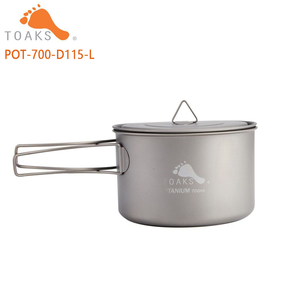 Camping Cooking Utensils Kit - TOAKS-ollas de titanio puro para acampar,