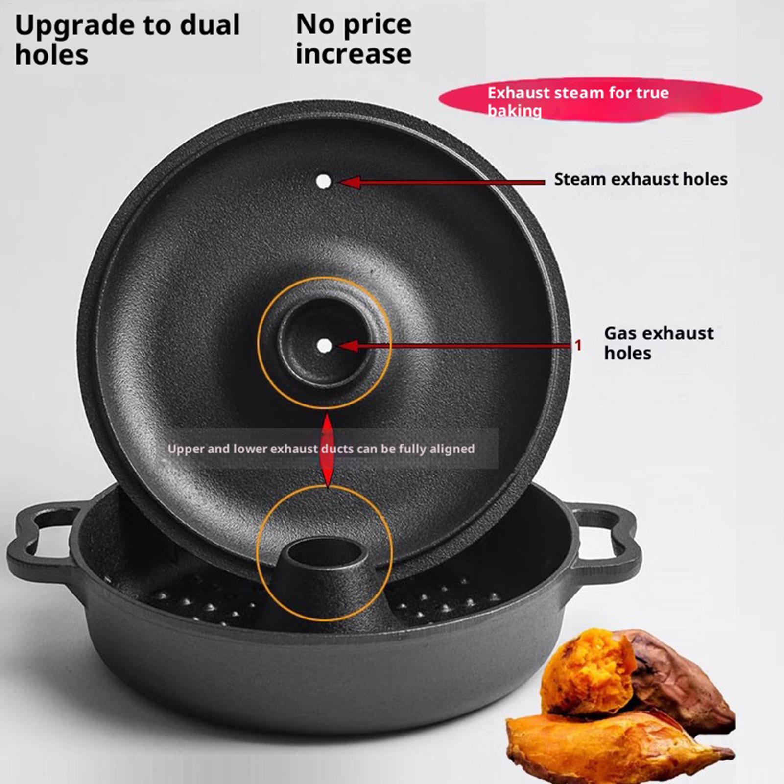 Camping Cooking Dutch Oven - Caldero de hierro fundido para cocinar,