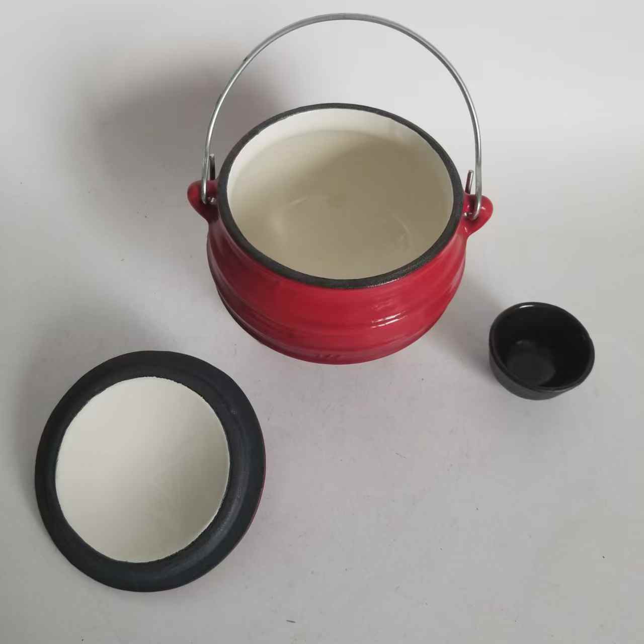 Camping Cooking Dutch Oven - Olla de Hierro Fundido Esmaltada para