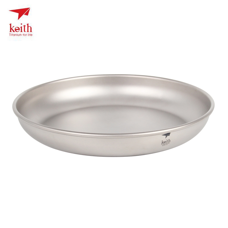 Camping Cooking Plate - Placa de titanio Keith, platos de
