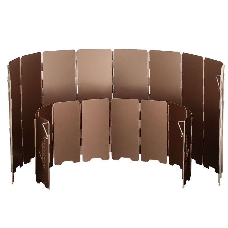 Camping Cooking Plate - 10 placas de color bronce plegable