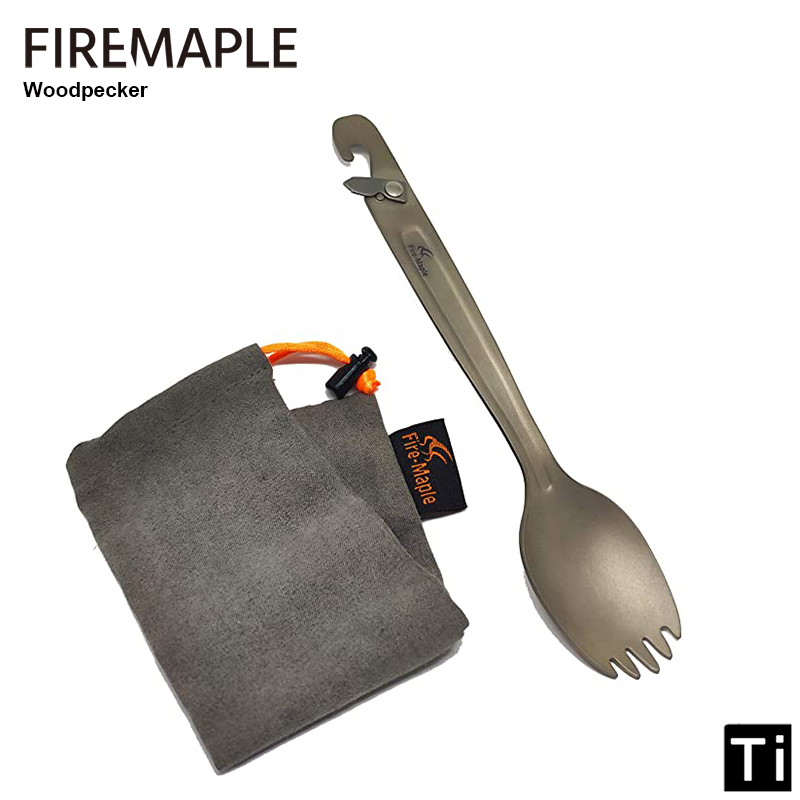 Camping Cooking Utensils Kit - Fire Maple-cubiertos de titanio con punzón