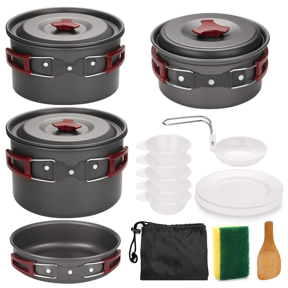 Camping Cooking Roll - Kit de utensilios de cocina para