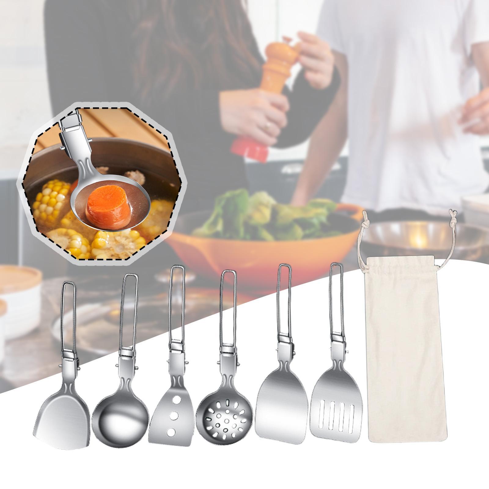 Juego de utensilios de cocina  - Camping Cooking Essentials Kit reseña y precio