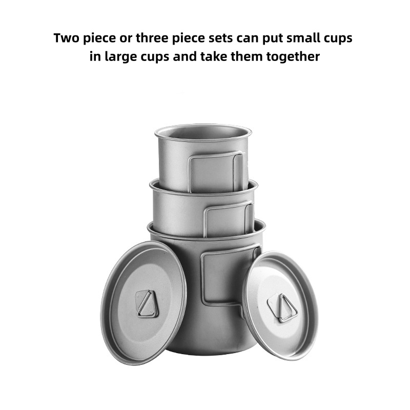 Taza de camping de titanio con - Camping Cooking Roll reseña y precio