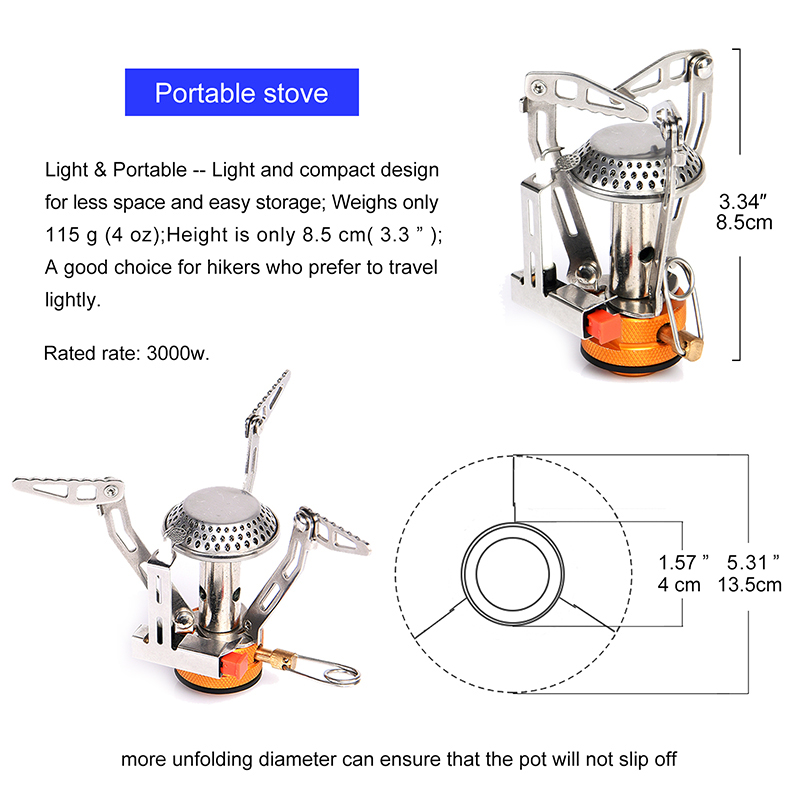 Estufa de gas de una sola piez - Camping Cooking Plate reseña y precio