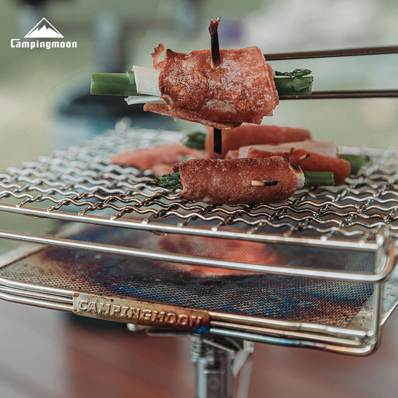 CAMPINGMOON Rejilla Plegable d - Camping Cooking Hob reseña y precio