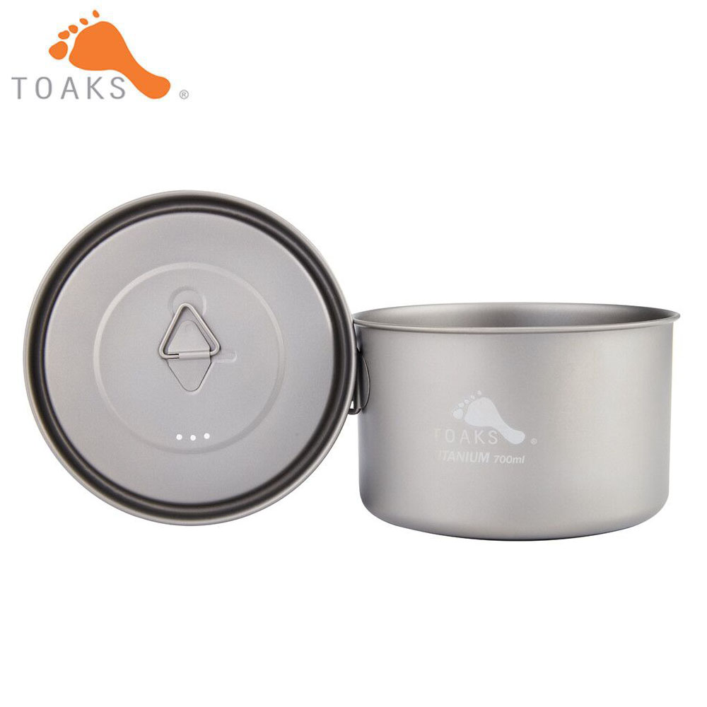 TOAKS-ollas de titanio puro pa - Camping Cooking Utensils Kit reseña y precio