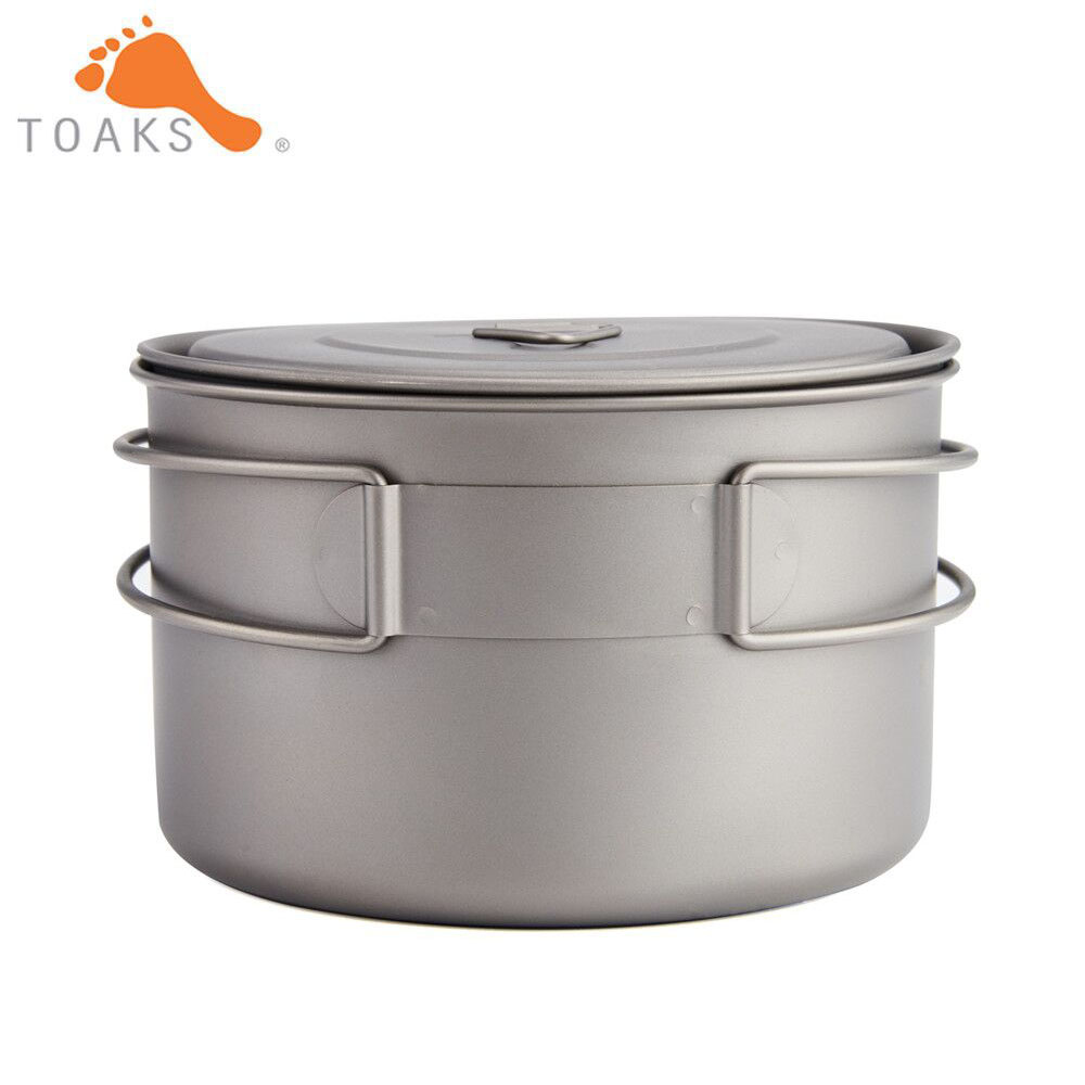 TOAKS-ollas de titanio puro pa - Camping Cooking Utensils Kit reseña y precio