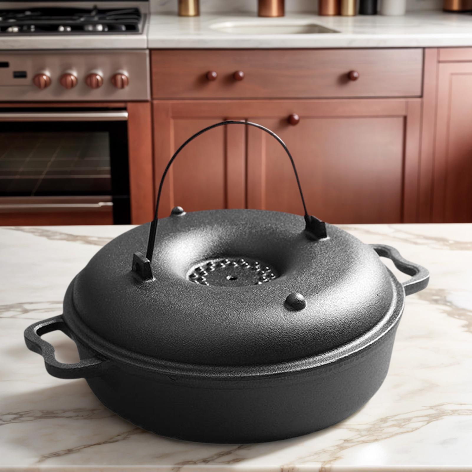 Caldero de hierro fundido para - Camping Cooking Dutch Oven reseña y precio