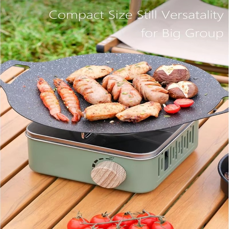 Mini estufa de Gas para acampa - Camping Cooking Plate reseña y precio