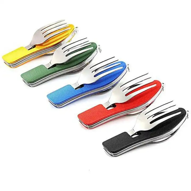 Cubiertos de acero inoxidable  - Camping Cooking Utensils Kit reseña y precio