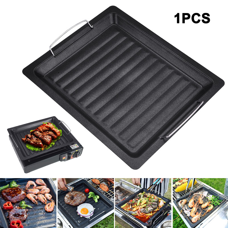 Sartén cuadrada gruesa para ex - Camping Cooking Plate reseña y precio