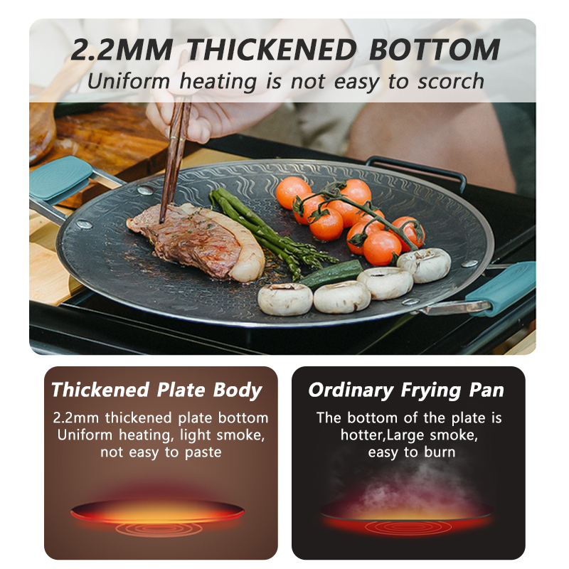Naturehike-sartén para barbaco - Camping Cooking Plate reseña y precio