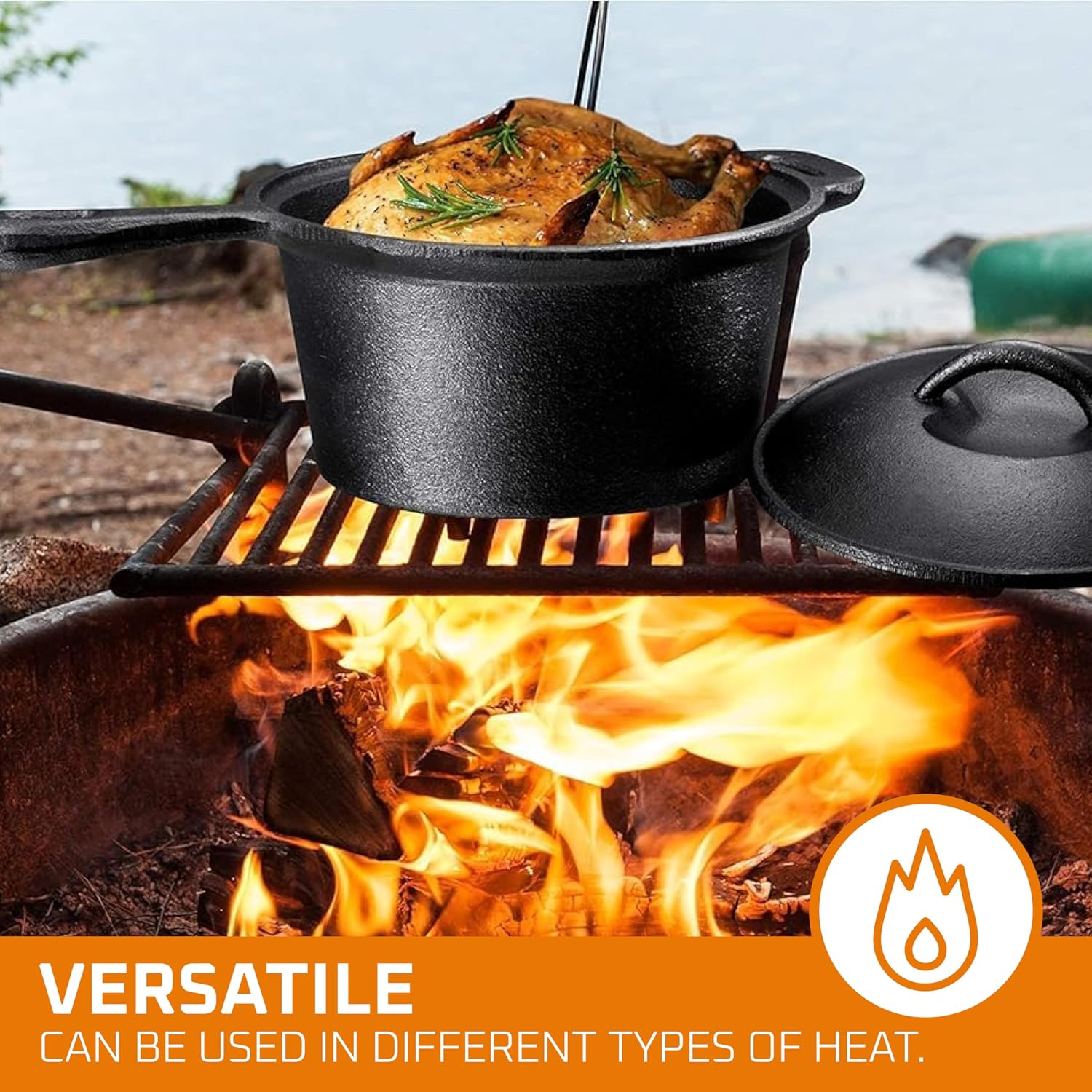 Juego de cocina para acampar d - Camping Cooking Dutch Oven reseña y precio