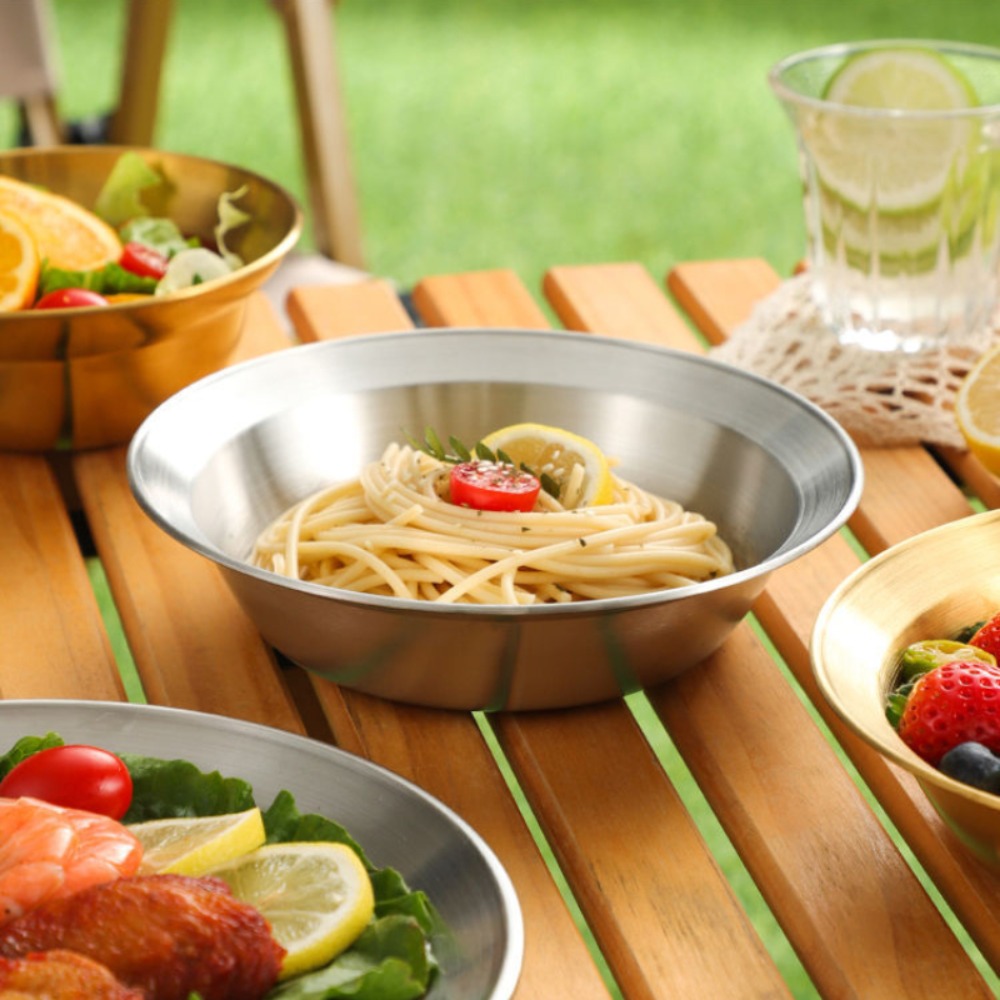 Juego de cubiertos de acero in - Camping Cooking Plate reseña y precio
