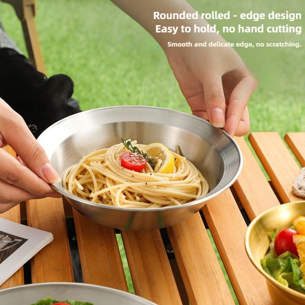 Juego de cubiertos de acero in - Camping Cooking Plate reseña y precio