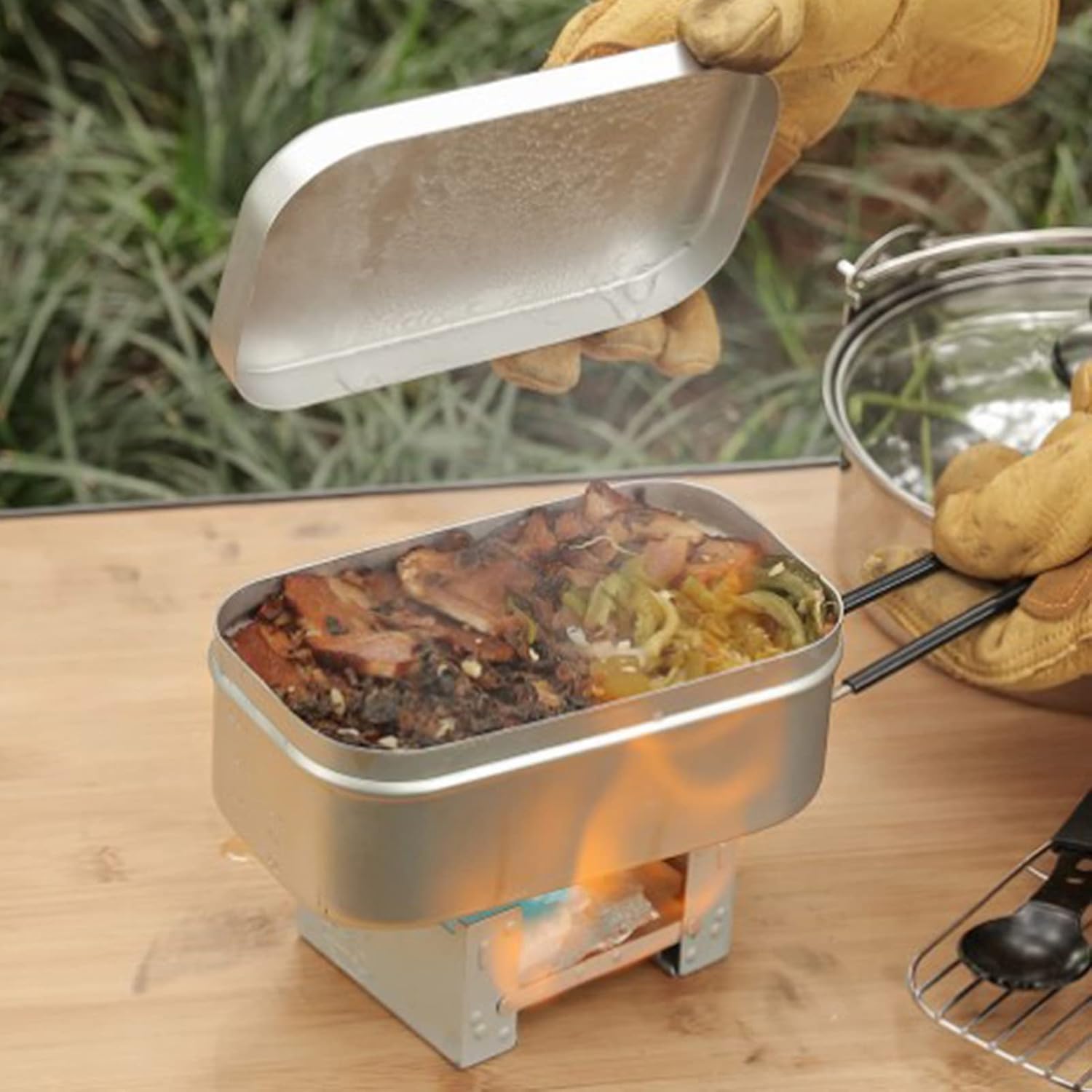 Asa plegable para caja Bento,  - Camping Cooking Books reseña y precio
