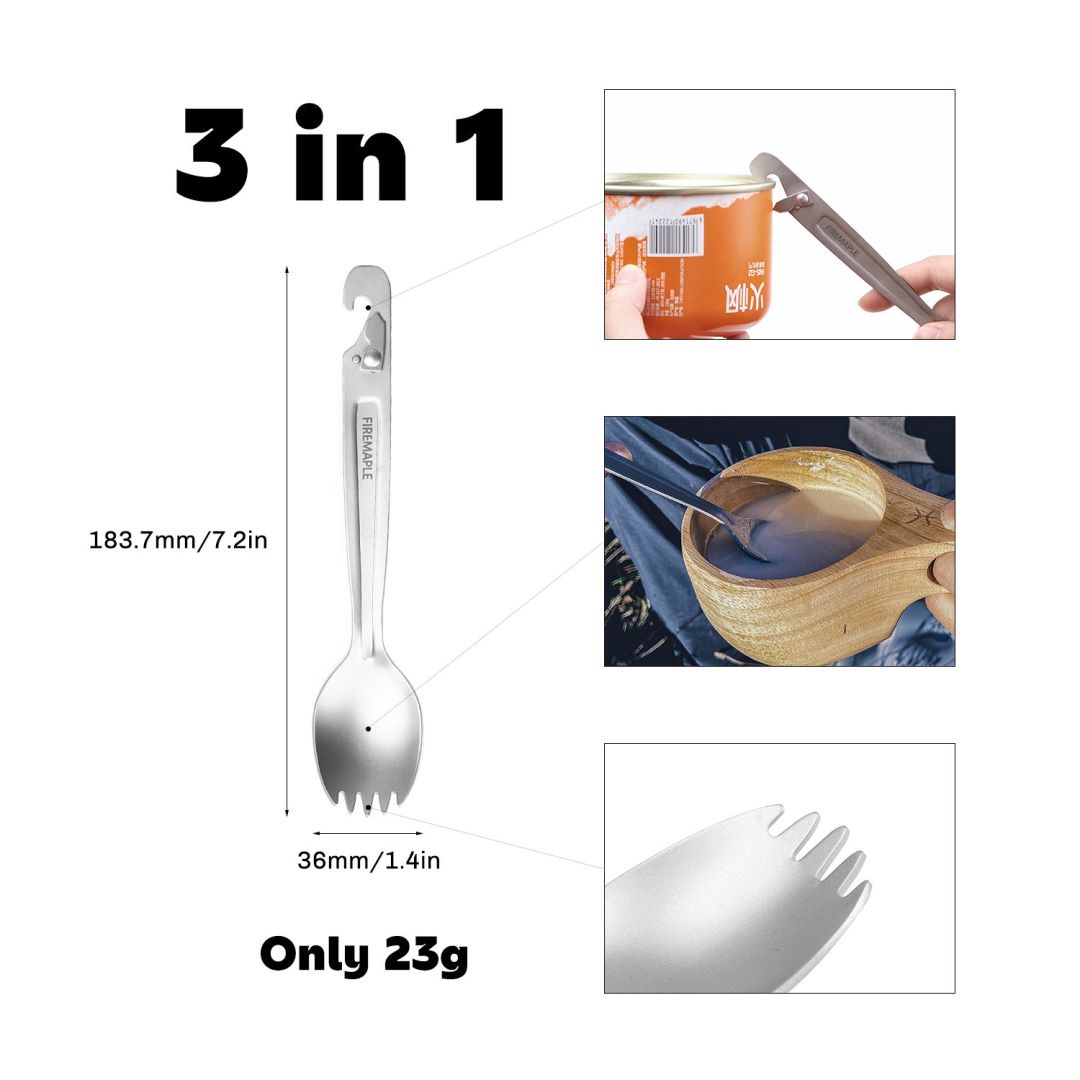 Fire Maple-cubiertos de titani - Camping Cooking Utensils Kit reseña y precio