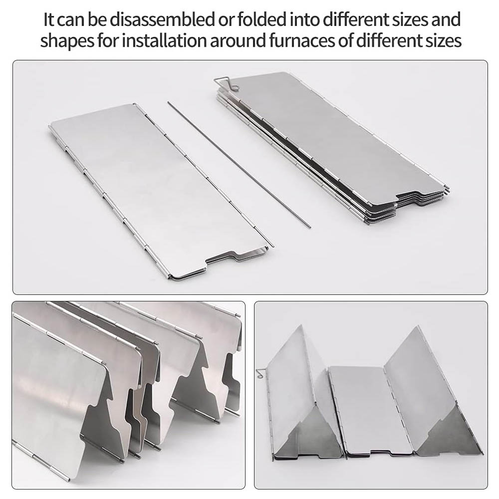 Parabrisas de aluminio de 8 pl - Camping Cooking Plate reseña y precio