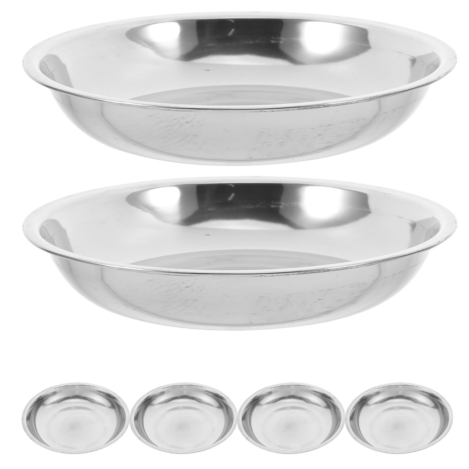 6 piezas de bandeja redonda de - Camping Cooking Plate reseña y precio